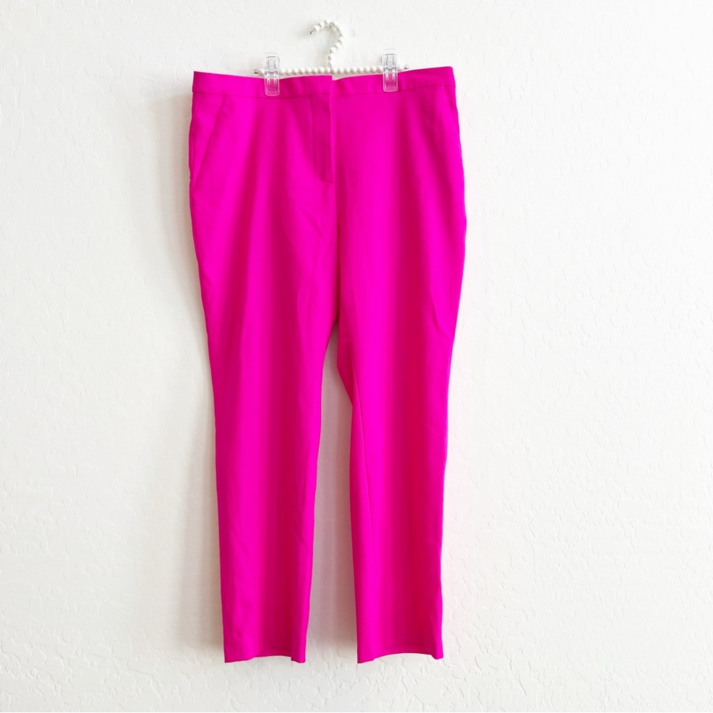 Altuzarra Hot Pink Cropped Ankle Pants